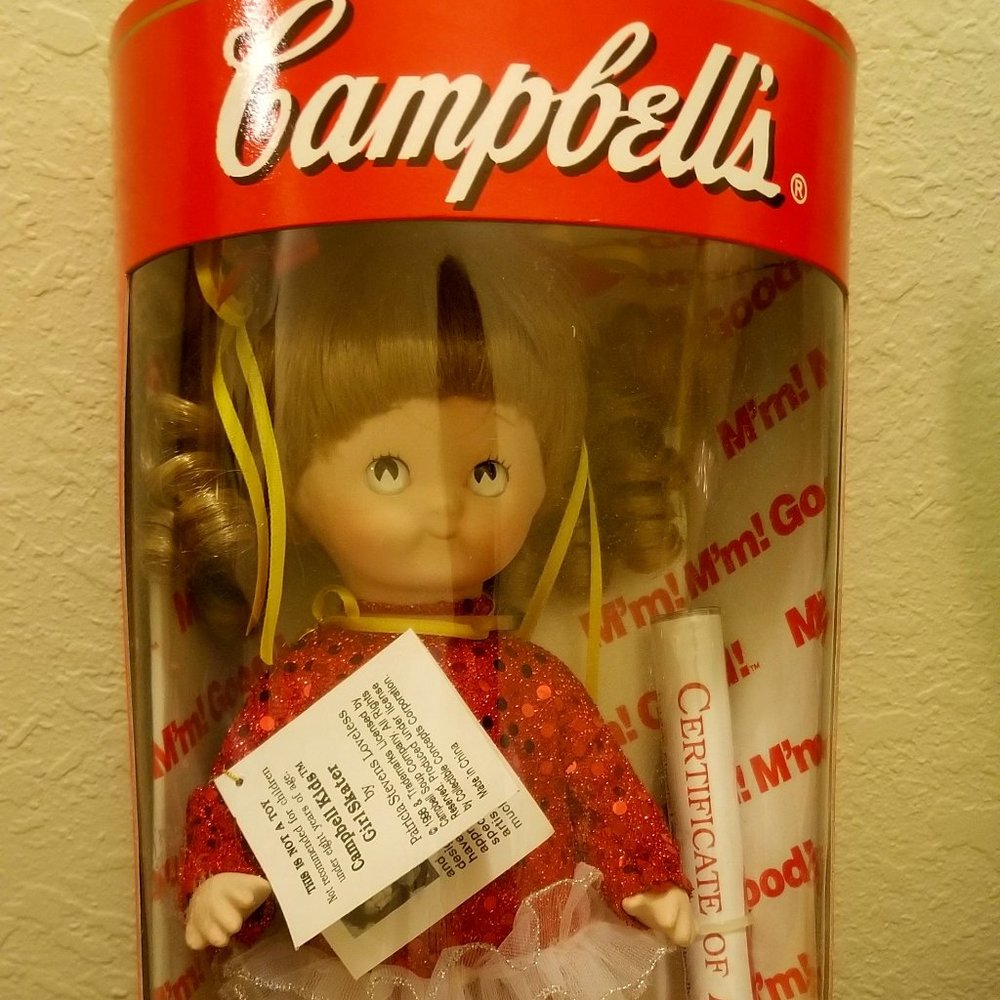 Campbells Girl skater doll
